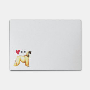 I Liebe mein Afghane Post-it Klebezettel