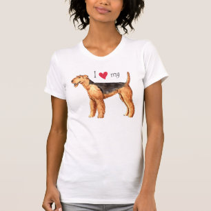 I Liebe mein Airedale T-Shirt