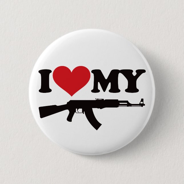 I Liebe mein AK47 Button (Vorderseite)