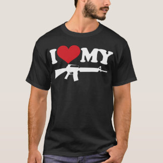 I Liebe mein AR15 T-Shirt