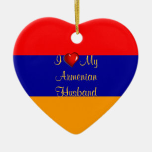 I Liebe Mein Armenischer Ehemann Keramikornament