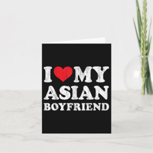 I Liebe Mein Asienfreund Funny Freundin Valenti Karte