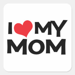 I Liebe mein Aufkleber der Mama-Mutter Tages