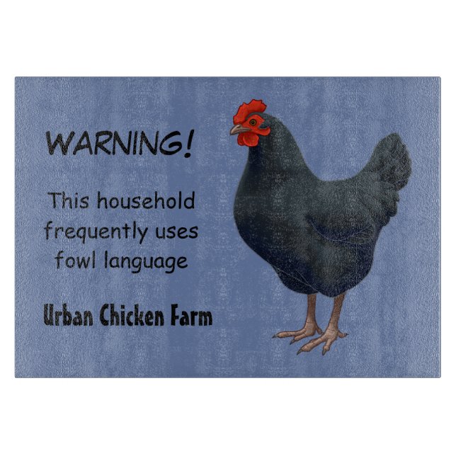 I Liebe Mein Australorhühnchen Schneidebrett (Vorderseite)