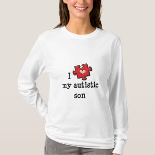 I Liebe mein autistischer Sohn-langes T-Shirt
