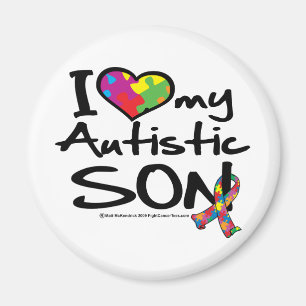 I Liebe mein autistischer Sohn Magnet