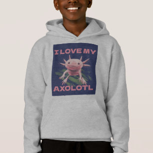 I LIEBE MEIN AXOLOTL NIEDLICH FUNNY KIDS T - SHIRT