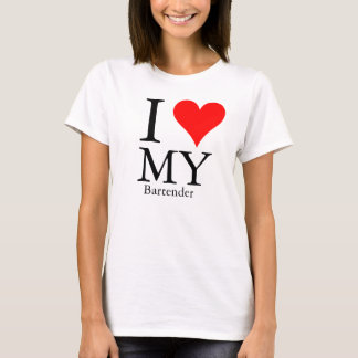I Liebe mein Barkeeper T-Shirt