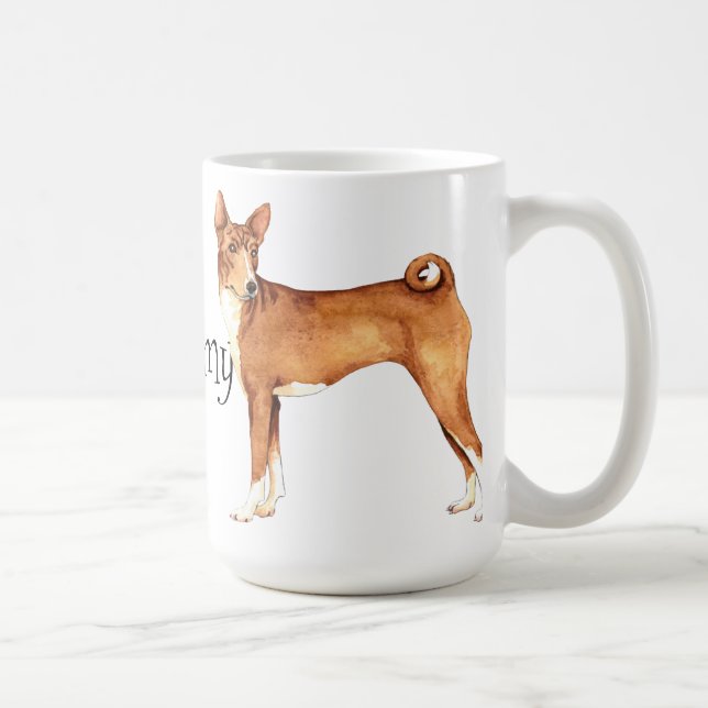 I Liebe mein Basenji Kaffeetasse (Rechts)