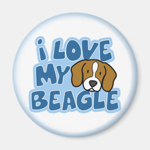 I Liebe mein Beagle-Magnet Magnet