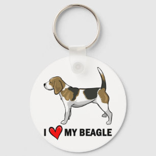 I Liebe mein Beagle Schlüsselanhänger