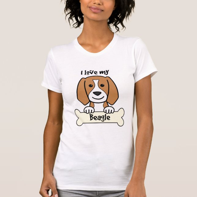I Liebe mein Beagle T-Shirt (Vorderseite)