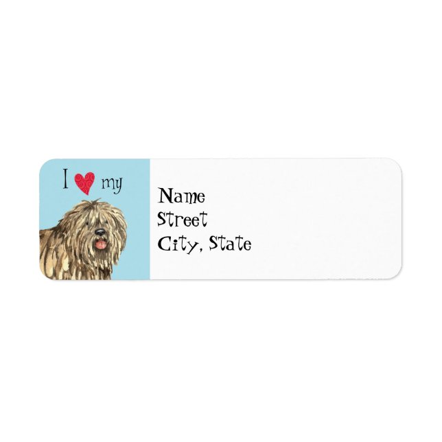 I Liebe mein Bergamasco (Vorne)
