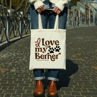 I Liebe Mein Berner Berner Hundeschwalbe Individue Tragetasche