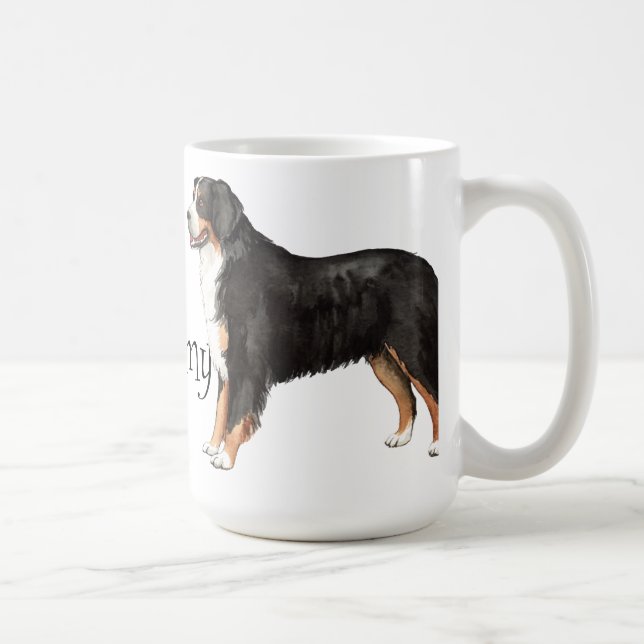 I Liebe mein Bernese Gebirgshund Kaffeetasse (Rechts)