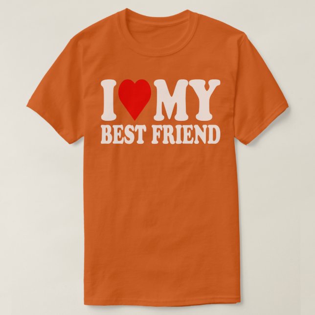 i Liebe mein bester Freund T-Shirt (Design vorne)