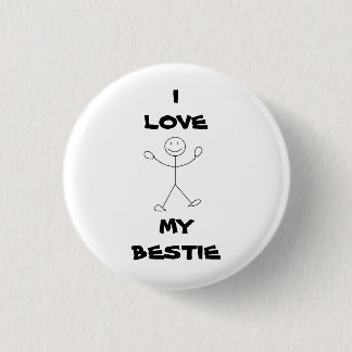I Liebe mein Bestie Button