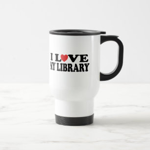 I Liebe mein Bibliotheks-Bibliothekar-Geschenk Reisebecher