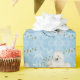 I Liebe mein Bichon Frise auf blauem Kristall Geschenkpapier (Birthday Party)