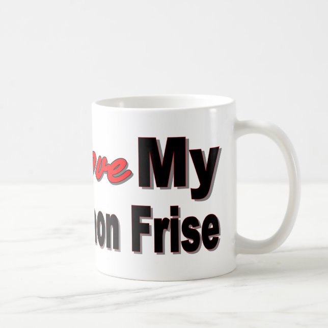 I Liebe mein Bichon Frise Tasse (Rechts)