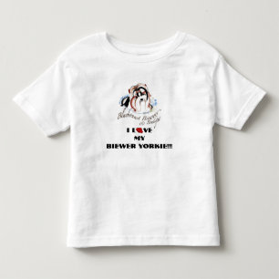 I Liebe mein Biewer Yorkie Kleinkind T-shirt