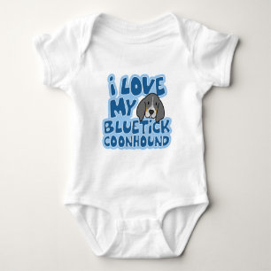 I Liebe mein Bluetick Coonhound-Baby-Strampler Baby Strampler