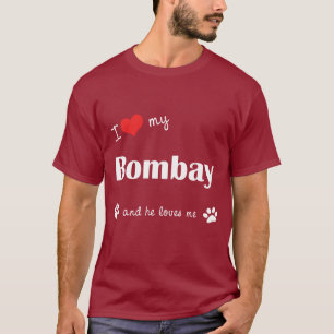 I Liebe mein Bombay (männliche Katze) T-Shirt