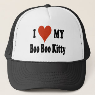 I Liebe mein BooBookitty-Baseball-Hut Truckerkappe