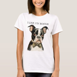 I LIEBE MEIN BOSTON TERRIER HUND T-Shirt