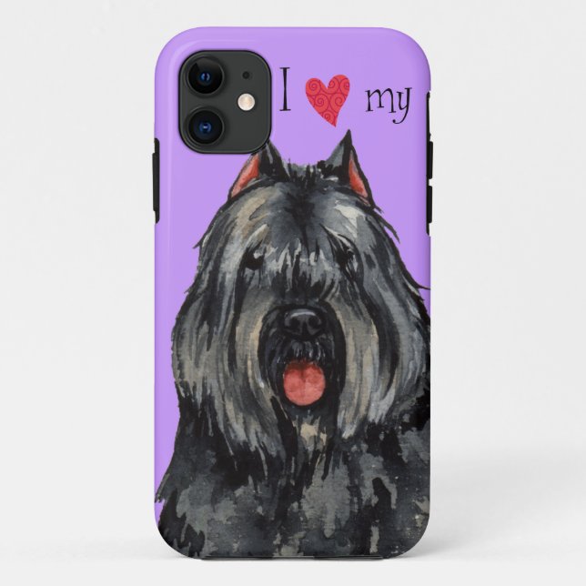 I Liebe mein Bouvier Case-Mate iPhone Hülle (Rückseite)