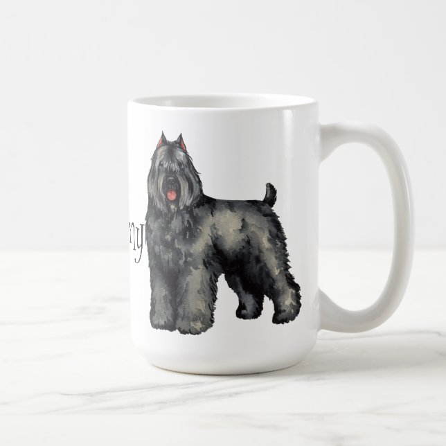 I Liebe mein Bouvier Kaffeetasse (Rechts)