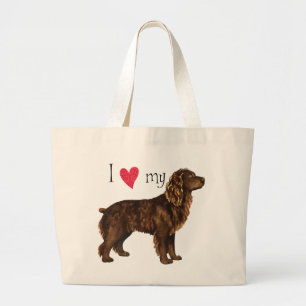 I Liebe mein Boykin Spaniel Jumbo Stoffbeutel