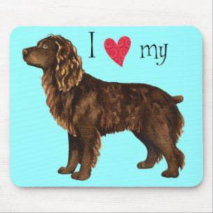 I Liebe mein Boykin Spaniel Mousepad