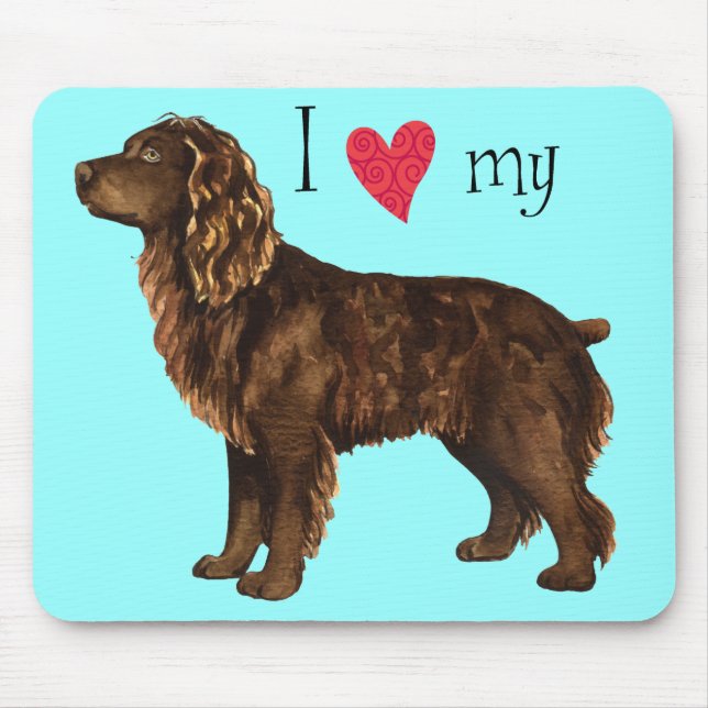 I Liebe mein Boykin Spaniel Mousepad (Vorne)