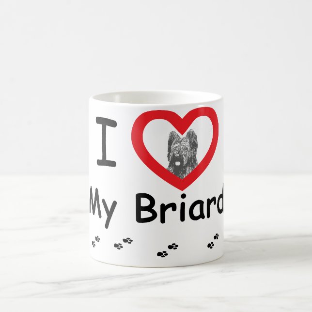 I Liebe mein Briard Tasse (Mittel)