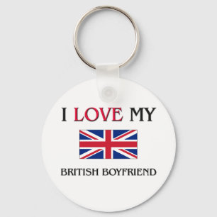 I Liebe mein britischer Freund Schlüsselanhänger