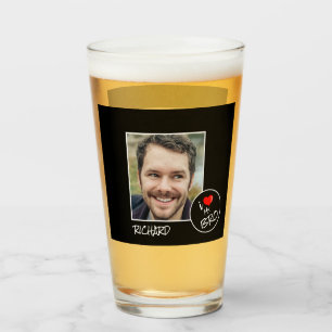 I Liebe Mein Bro, Custom Foto - Personalisiert Glas