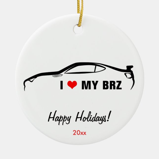 I Liebe mein BRZ Keramikornament (Vorne)