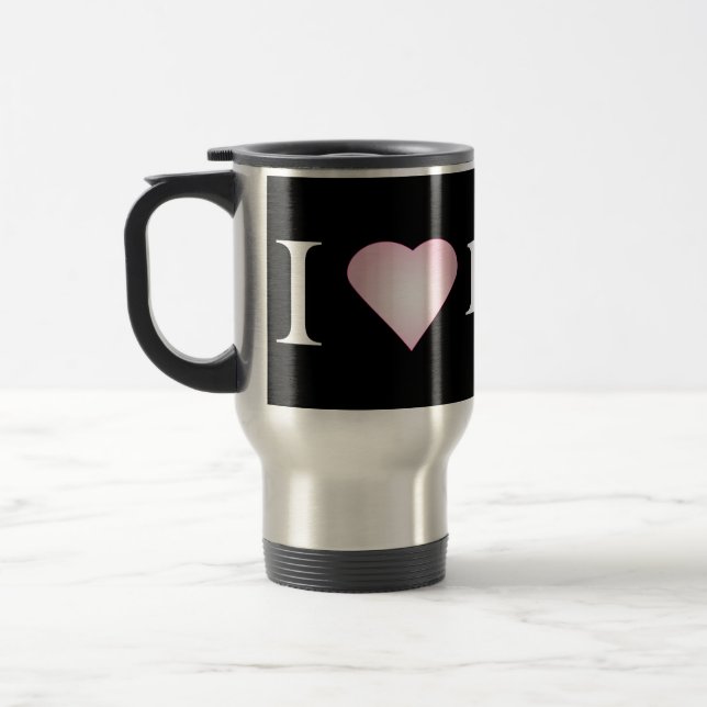 I LIEBE MEIN BULLDOG REISEBECHER (Links)