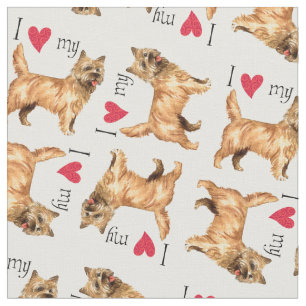 I Liebe mein Cairn-Terrier Stoff