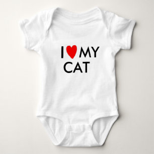 I LIEBE MEIN CAT BABY STRAMPLER