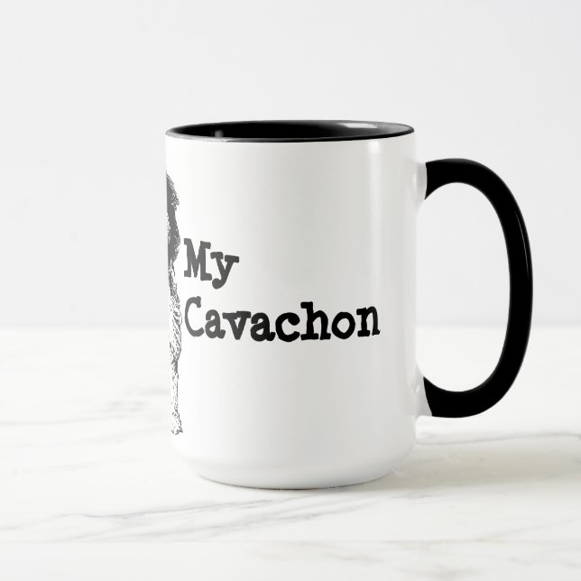 I Liebe mein Cavachon Tasse (Rechts)