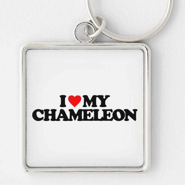 I LIEBE MEIN CHAMÄLEON SCHLÜSSELANHÄNGER (Vorne)