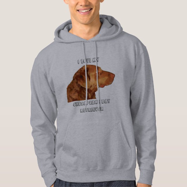 I Liebe mein Chesapeake-Bucht-Retriever-Shirt Hoodie (Vorderseite)