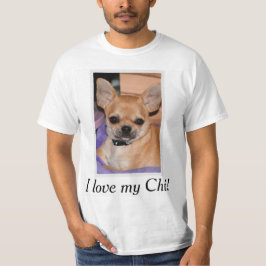 I Liebe Mein Chi Chihuahua Shirt Foto hinzufügen