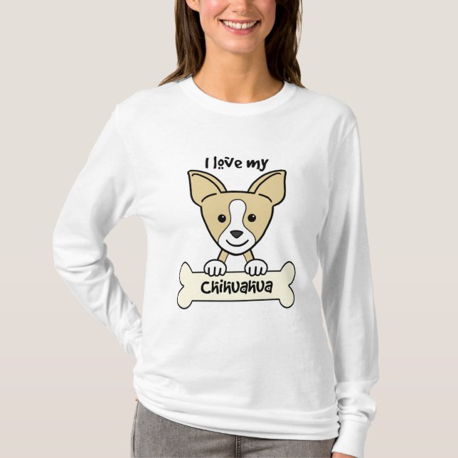 I Liebe mein Chihuahua T-Shirt (Vorderseite)