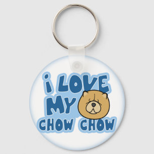 I Liebe mein Chow-Chow Chow-Chow Schlüsselanhäng Schlüsselanhänger
