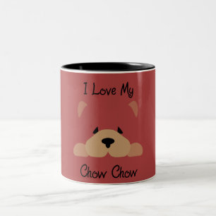 I Liebe mein Chow-Chow Chow-Chow Zweifarbige Tasse