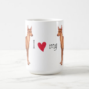 I Liebe mein Cirneco dell'Etna Tasse