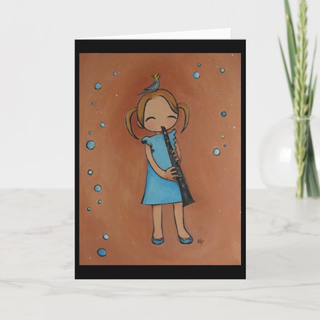 I Liebe mein Clarinet Karte (Vorderseite)